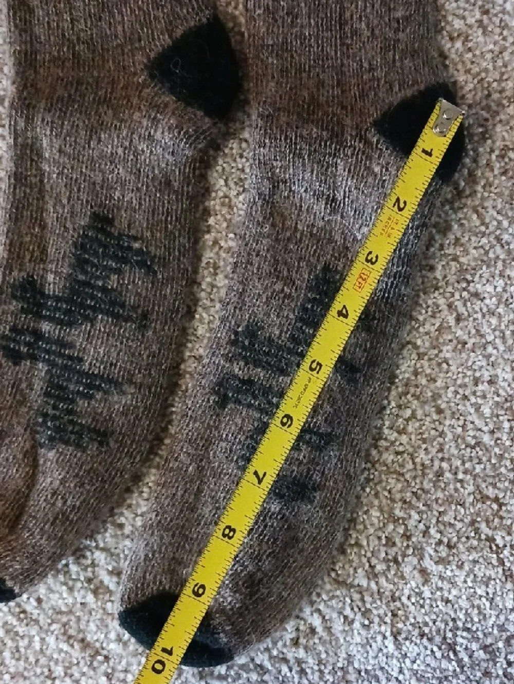 Alpacas of Montana ~ Alpaca Boot Socks – Brown & Black - Picture 7 of 8